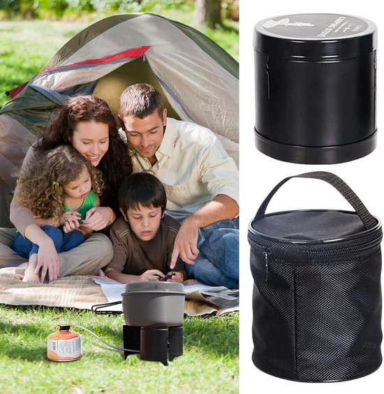 Outdoor Kooktoestel - Kampeerbrander Hob - Buiten Koken - Compact Opvouwbaar - 18 cm Uitgevouwen - Zilver — afbeelding 4