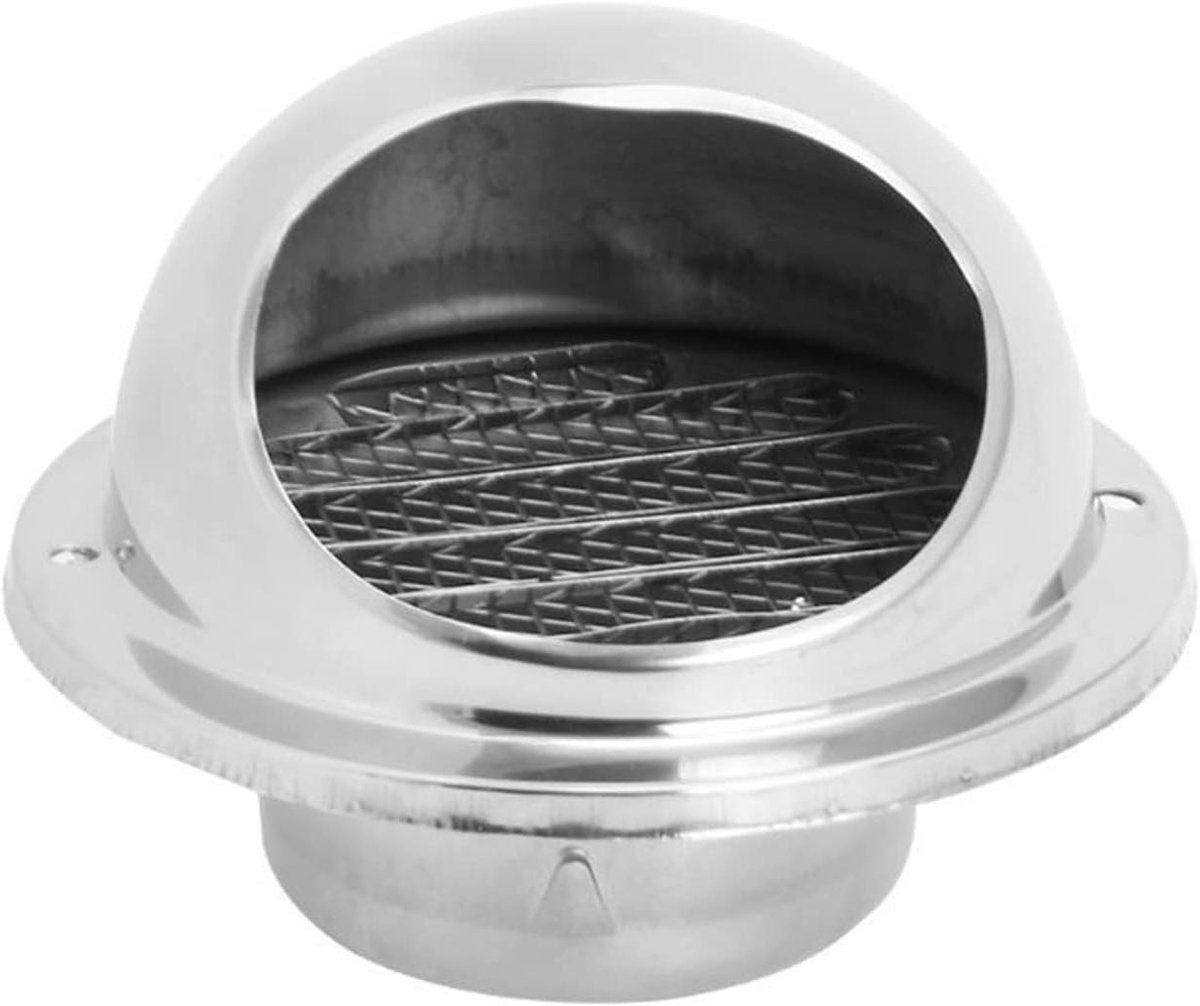 Ventilatie Rooster - Afzuigkap Rooster - Lucht Afvoeren - Roestvrij Staal - 100 mm - Zilver