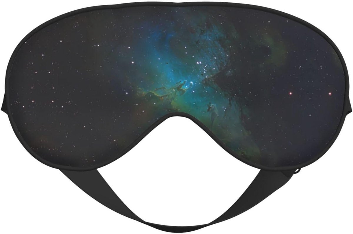 Dubbelzijdig Slaapmasker - Oogdekking Comfort - Rust Bevorderen - Totale Lichtblokkering - 10x20 cm - Groen