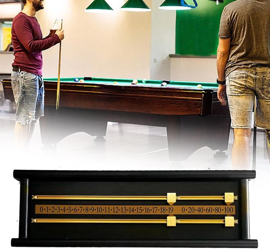 Biljart Scorebord - Scorekeeper Hout - Wedstrijden Bijhouden - Batterijloos Gebruik - 56 cm Lengte - Niet gespecificeerd — afbeelding 4