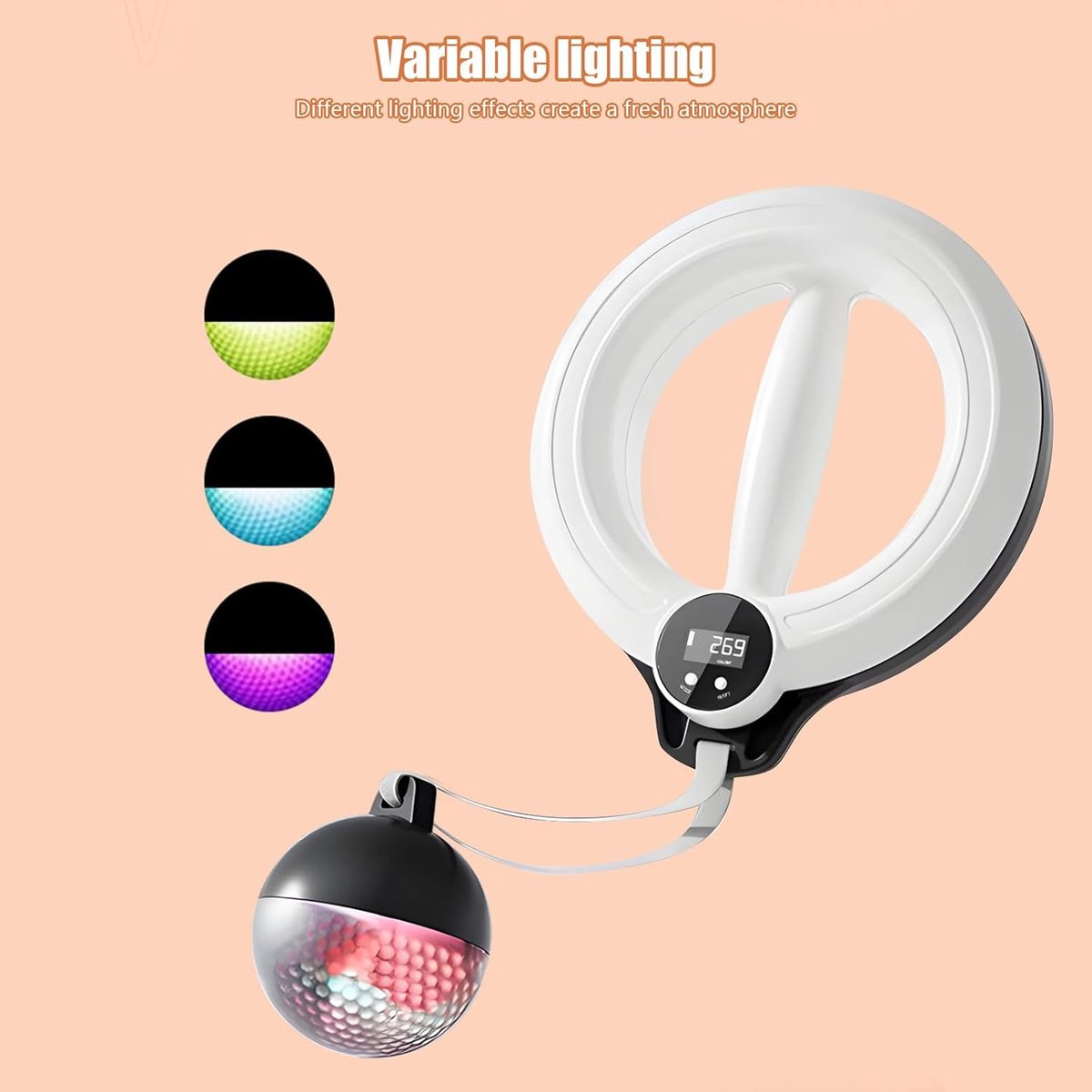 Fitness Trainer Ringen - Verlichte Hoepel - Nachtelijke Oefening - Automatische Gloed Technologie - 30 x 16 cm - Wit