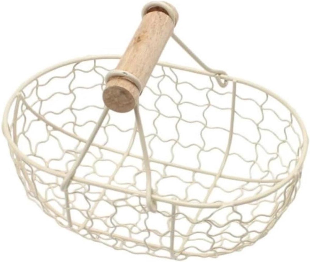 Eiermand - Opbergmand - Eieren Verzamelen - Met Handvat - 275 cm - Zwart
