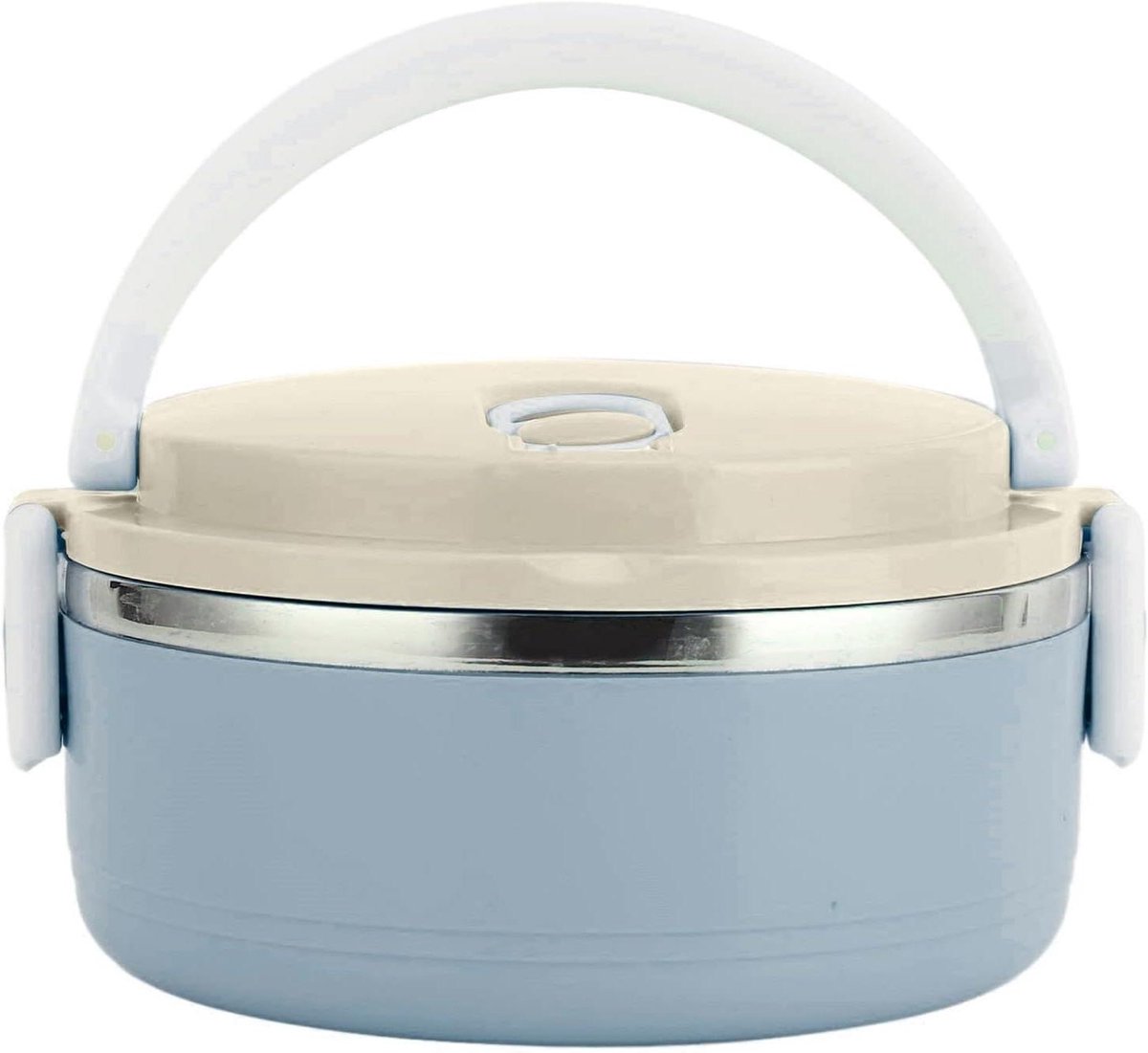 Thermo Voedselbox - Lunchbox RVS - Warme maaltijd meenemen - Lekvrije afsluiting - One Size - Groen