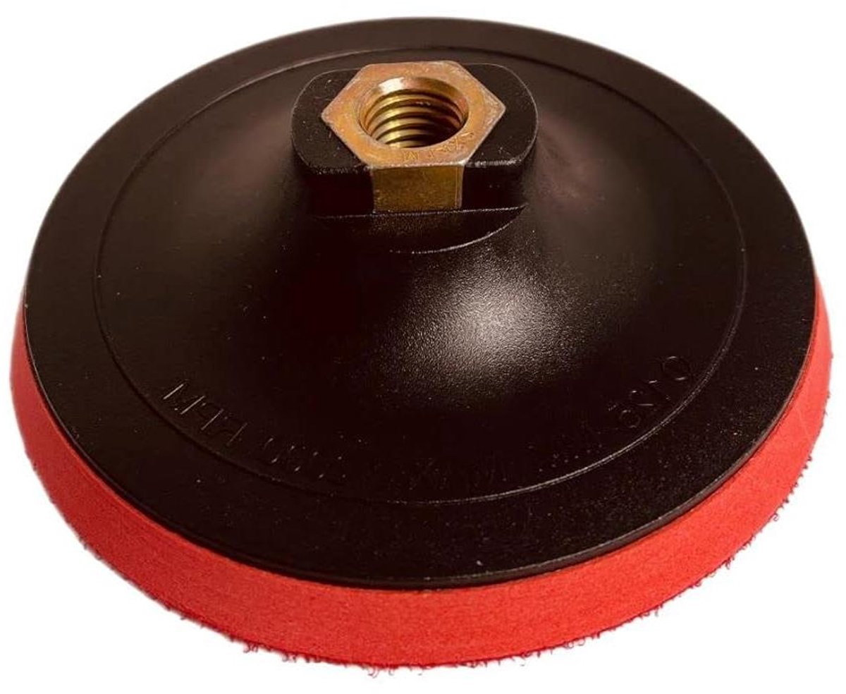 Steunschijven 10 stuks - Klittenband polijstschijven - Schuren en polijsten - M14 schroefdraad - 125 mm - Zwart