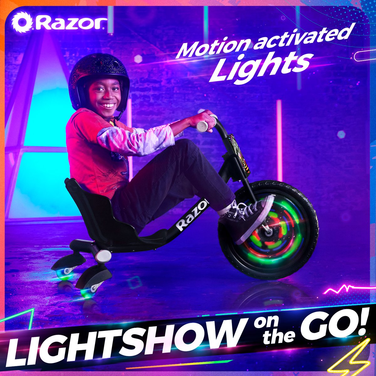 Razor RipRider 360 Lightshow - Skelter - Zwart - 360° Draaien - LED Verlichting - Voor Kinderen - Tot 73 kg - Vanaf 5 jaar — afbeelding 18