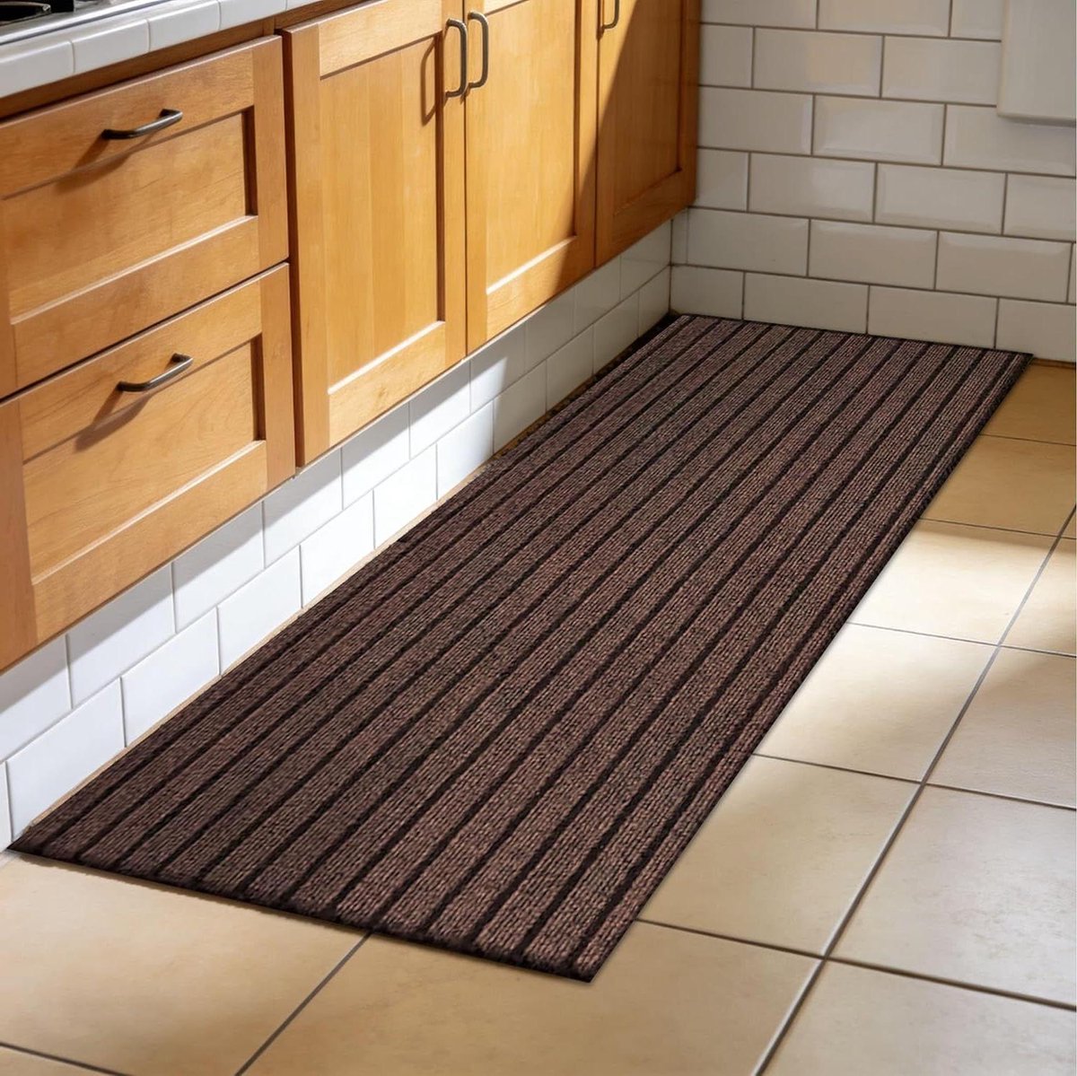 Schoonloopmat 60 x 120 cm Slijtvast Vuilvanger Zachte Vloermat Machinewasbaar Voor Voordeu