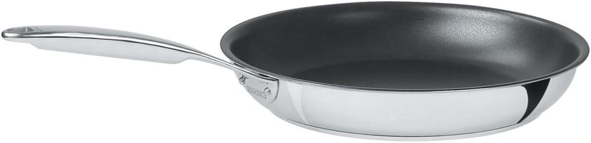Braadpan Antiaanbaklaag - Koekenpan - Lekker Koken - Exceliss Antiaanbaklaag - 32 cm - Roestvrij Staal