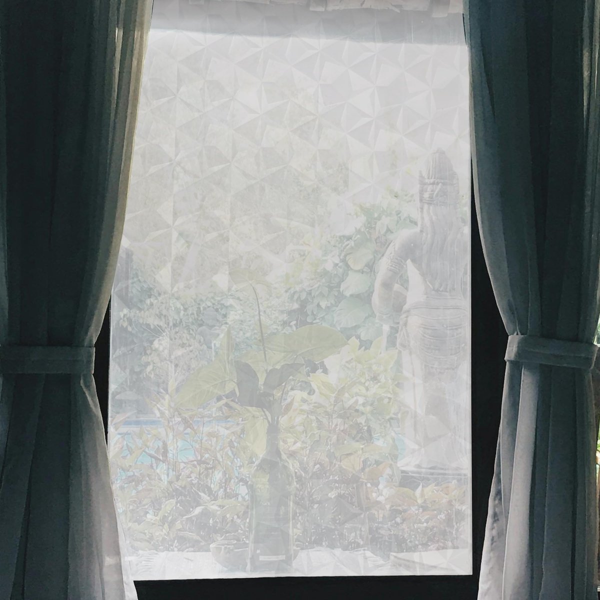 Dailygoods- Raamfolie - Privacyfolie - Verduisterend - Statisch - Decoratief - Hoogwaardig PVC - 100 cm x 45 cm