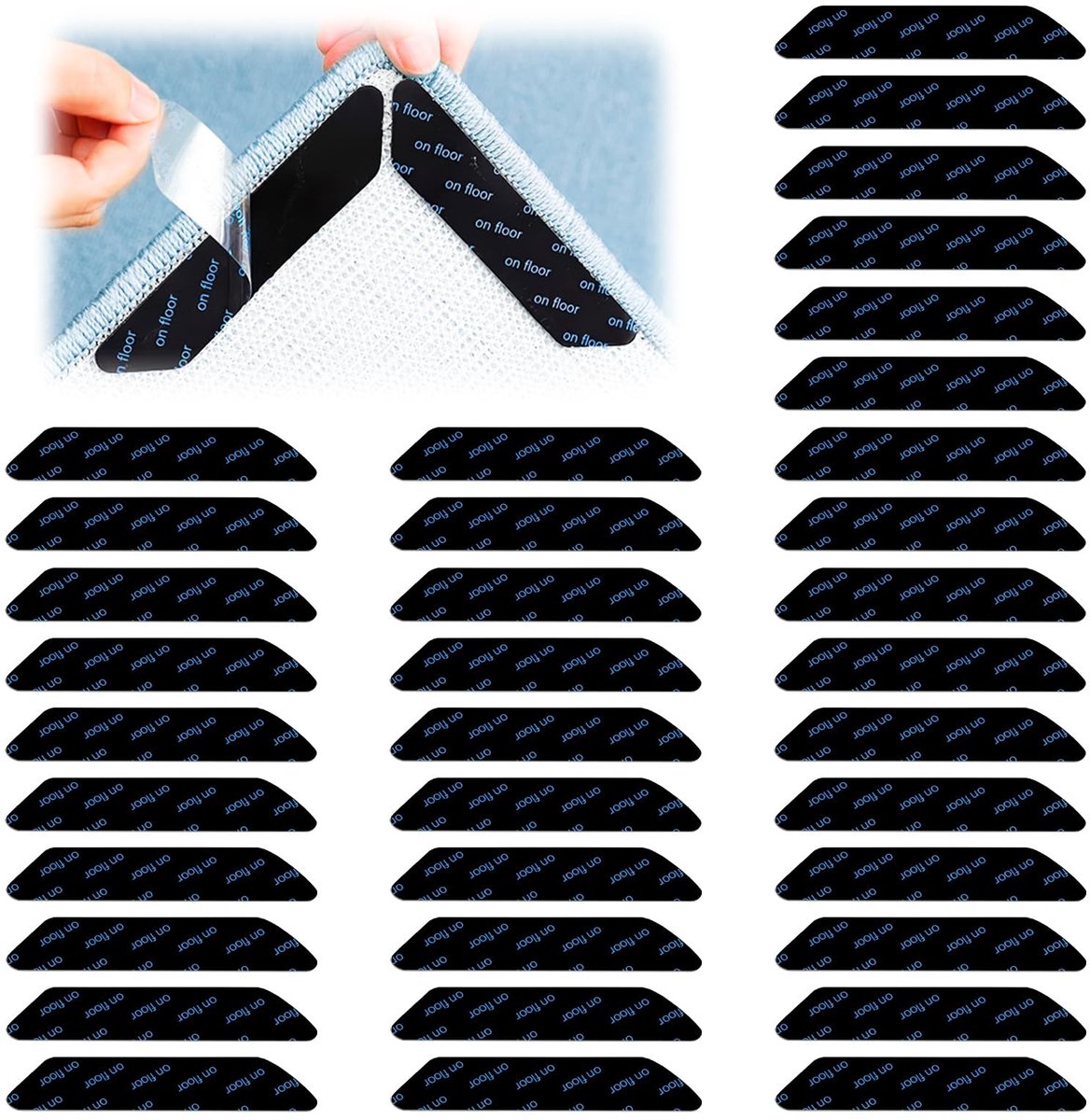 Dailygoods- Antislipmat 36 stuks - Tapijtonderleggers - Wasbaar - Sterke kleefkracht - Veiligheid voor hardhouten vloeren - Hoogwaardig PU-materiaal - Tapijtonderlegger