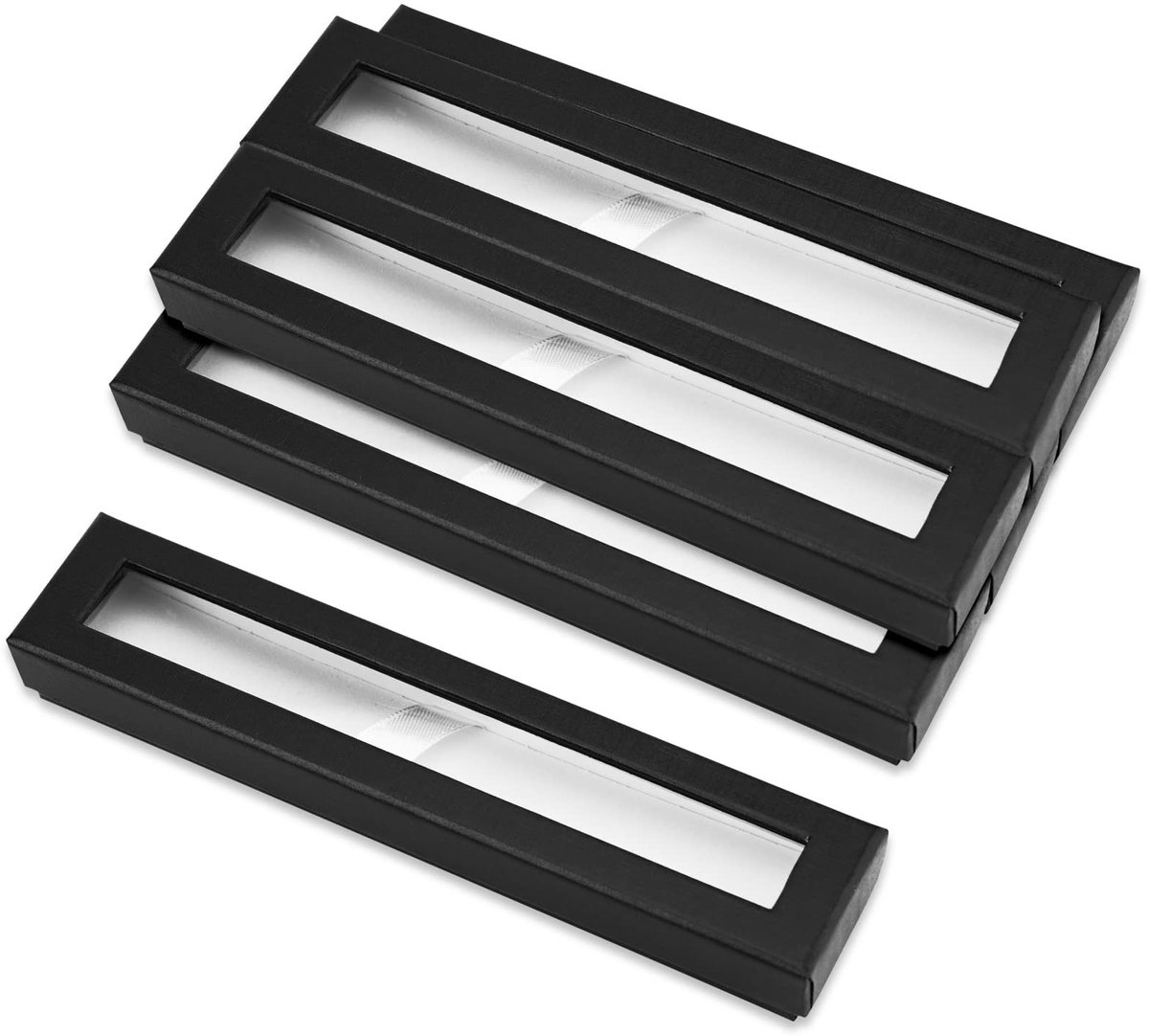 Dailygoods- Pennenbox 6 Stuks - Cadeaubox - Geschenkdoos - Karton - Zwart - Perfect voor Ballpoint Pennen