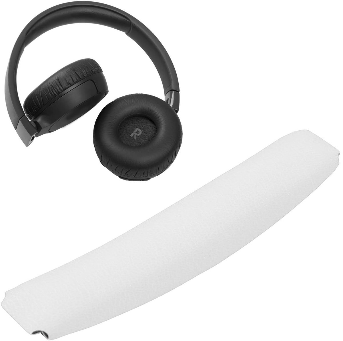 Dailygoods- Hoofdbandkussen Vervangend - Hoofdbandhoes - Kussenbeschermer - Hoofdtelefoonbeschermer - Eiwitleer - Comfortabel en duurzaam - Hoofdtelefoon