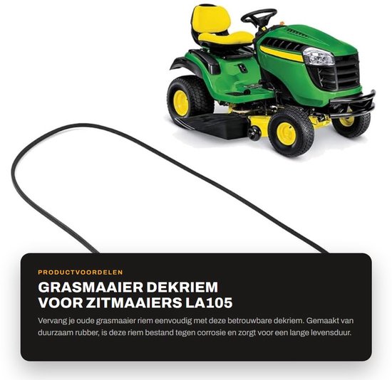 Dailygoods- Grasmaaierdekriem Gemodificeerd - Hoogwaardig Rubber — afbeelding 5