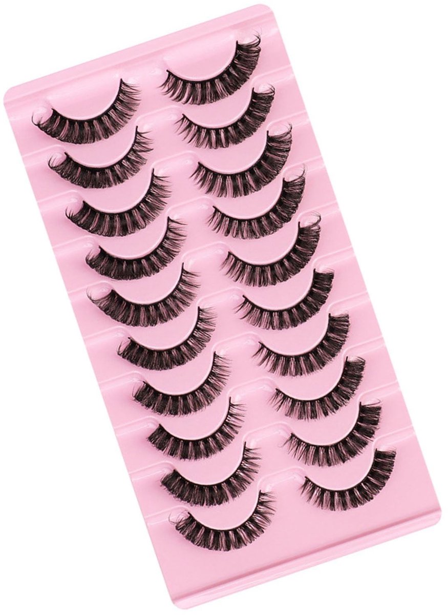 Dailygoods- Wimperclusters 10 Paar - Valse Wimpers Natuurlijk - Handig voor Beginners - Geen Schade aan Ogen - Geschikt voor Alle Gelegenheden - Makkelijk te Gebruiken