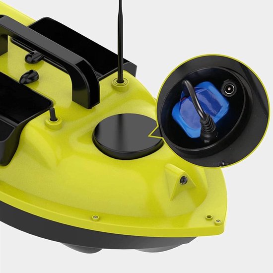 Fish Aas Boat Fish Finder met GPS - 500m draadloze visserij RC Boat Twin Motor Cruise Vissen Lure Bait Boat met LED Night Light voor meren, vissenliefhebbers, vissers — afbeelding 4