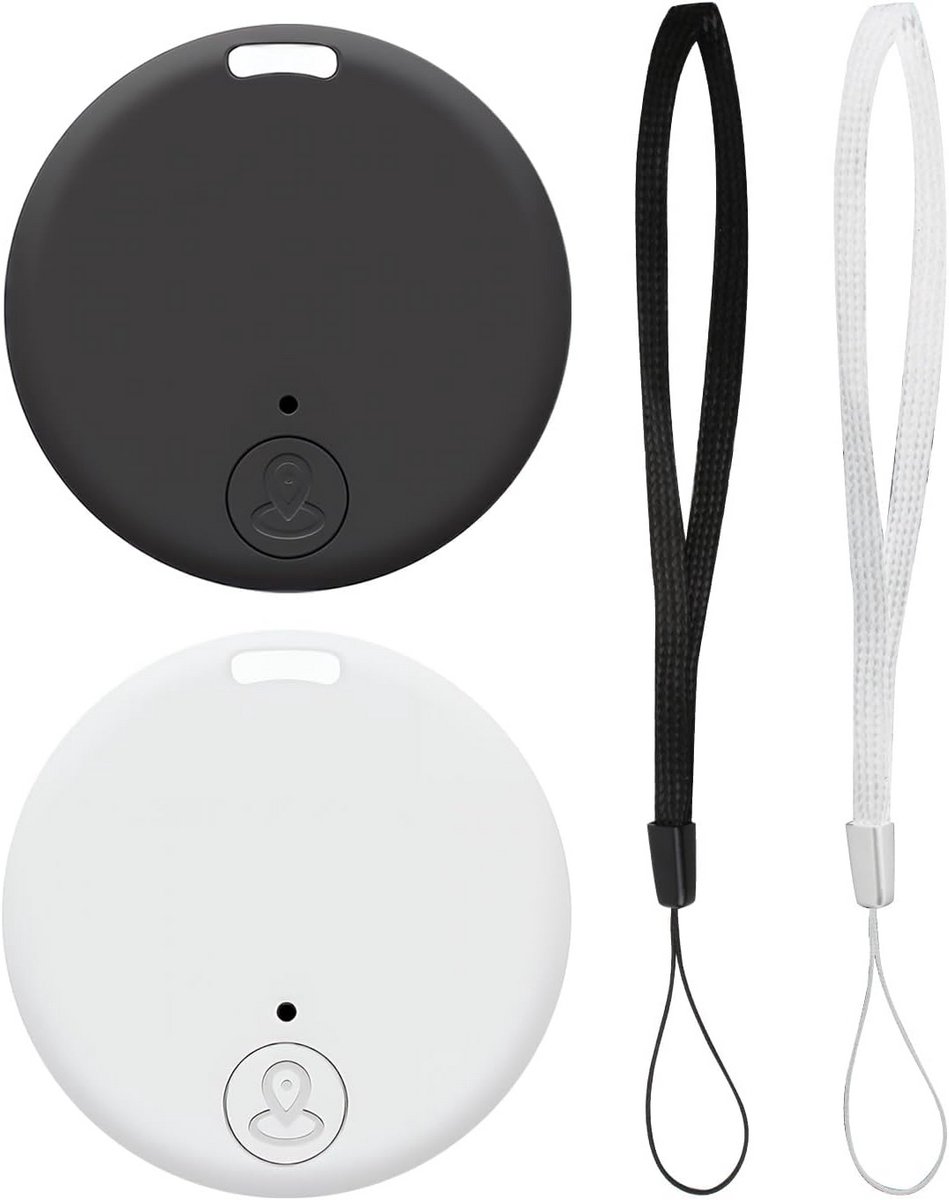 Object Tracker - Mini Zoeker - Spullen Vinden - Bluetooth 5.0 Alarm - 2 Stuks - Zwart