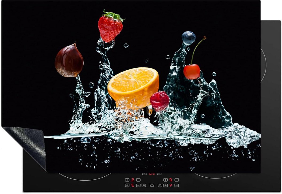 Inductiebeschermer Inductiemat Kookplaat Keuken Decoratie Unieke Fotoprint 78x52 cm Multicolor