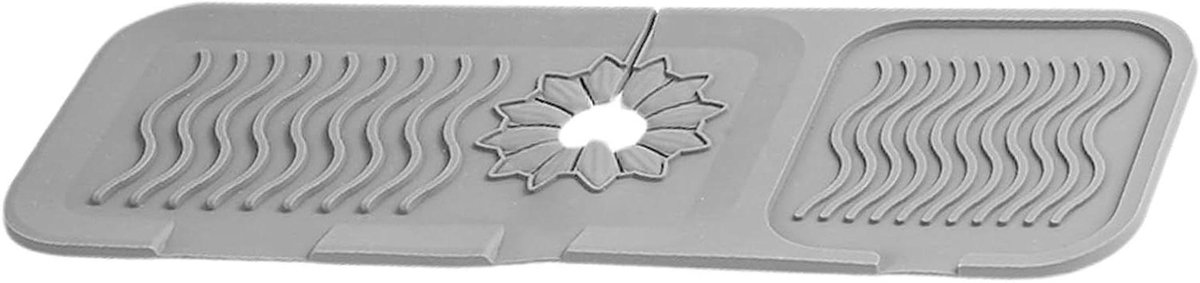 Keukenkraanmat - Siliconen mat - Gootsteen droog houden - Verbeterde afvoer - 44x13.5cm -