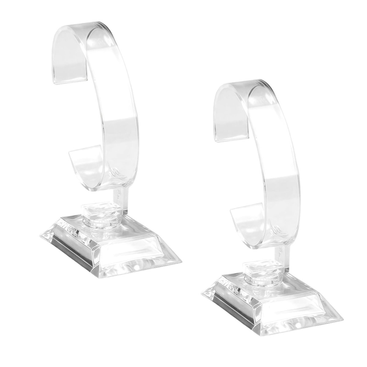 Dailygoods- Horlogehouder - 2PCS - Display Stand - Sieradenhouder - Armband Houder - Verstelbaar - Transparant - Juwelenstandaard