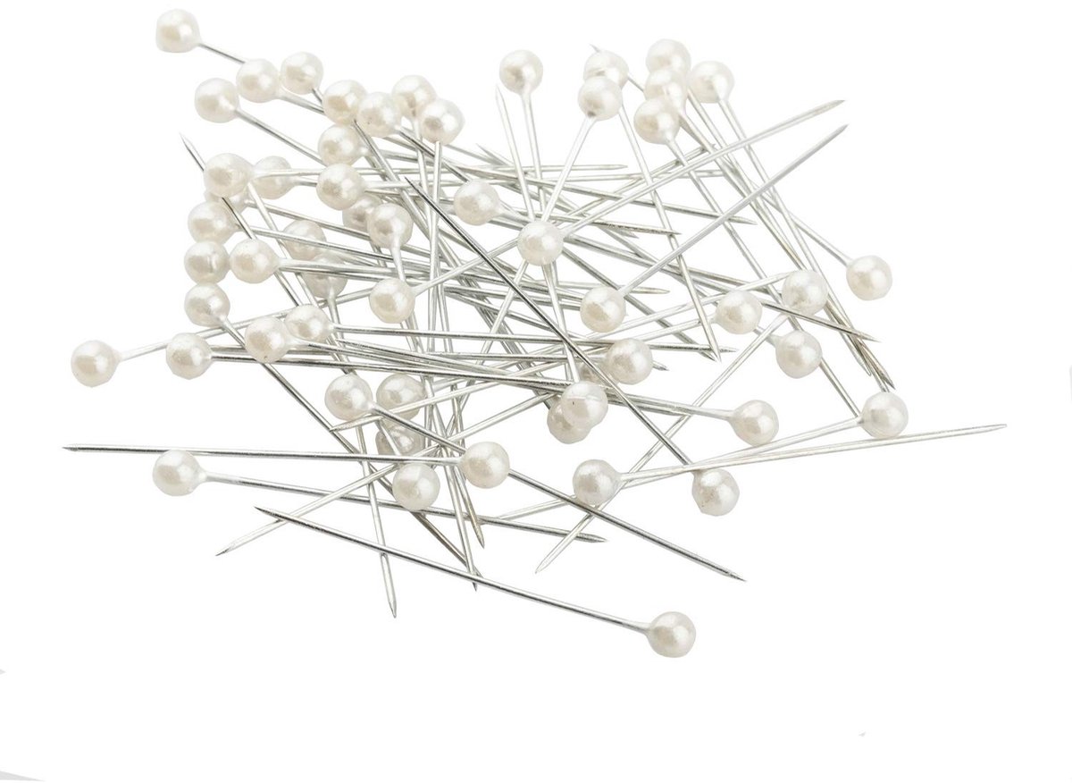 Dailygoods- Naaipinnen 100 Stuks - 1,5 Inch - Sterk en Duurzaam - Hoge Kwaliteit - Kralen 4mm - Veelzijdig Gebruik - Spelden