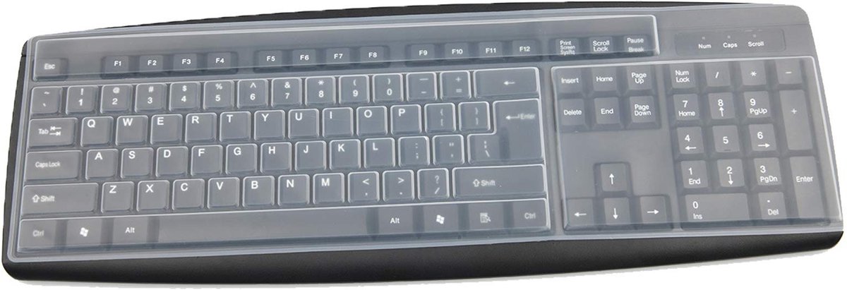 Dailygoods- Toetsenbordbeschermer Ultradun - Siliconen Beschermhoes - Waterdicht - Stofdicht - Flexibel - Eenvoudig te Reinigen - Toetsenbordafdekking