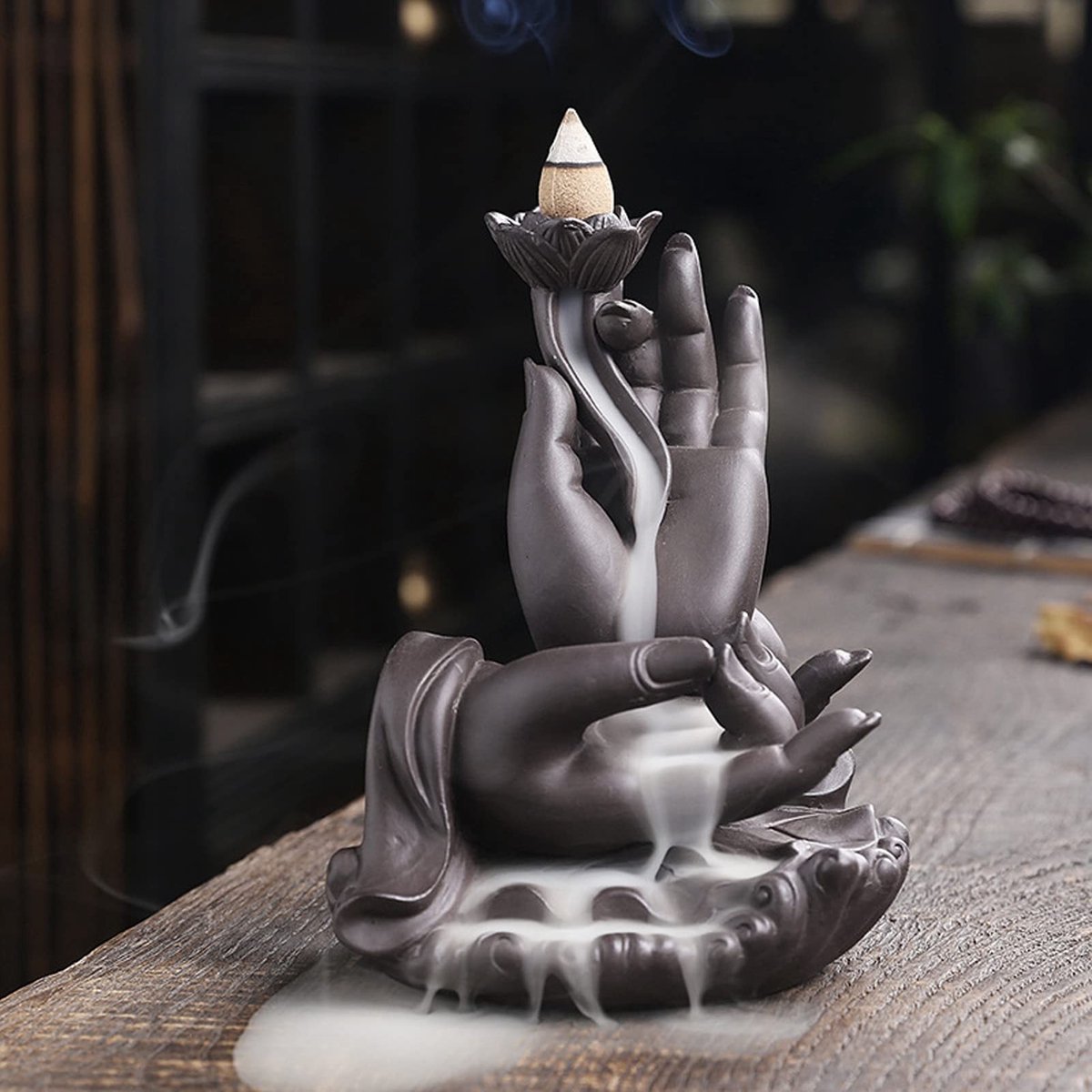 Dailygoods- Wierookbrander Waterval - Wierookhouder - Boeddha - Meditatie - Ontspanning - Multifunctioneel