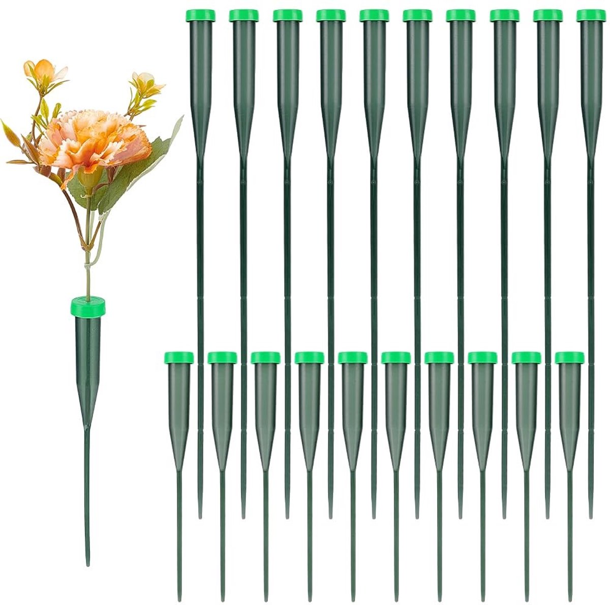 Dailygoods- Bloemenbuizen 100 Stuks - Plastic Uitschuifbare Waterbuizen - Bloemenwaterbuizen - Bloemistbenodigdheden - Diverse Maten - Voor Verse Bloemen - Bloemenwaterbuis