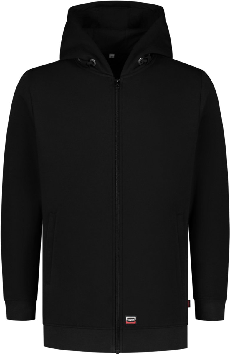 Tricorp 301014 Sweatvest Capuchon 60°C Wasbaar - Zwart - XL