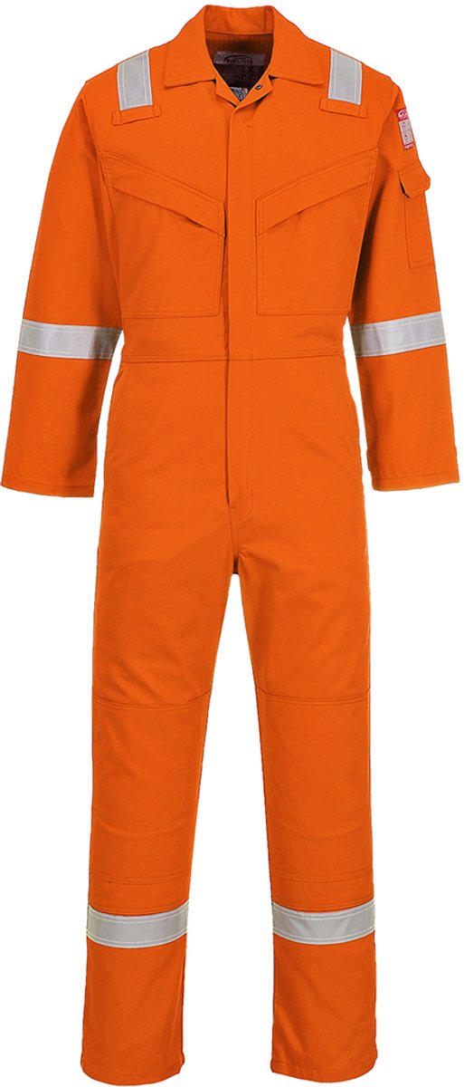Portwest Vlamvertragend antistatische Overall 350gr FR50 - Oranje - XXXL