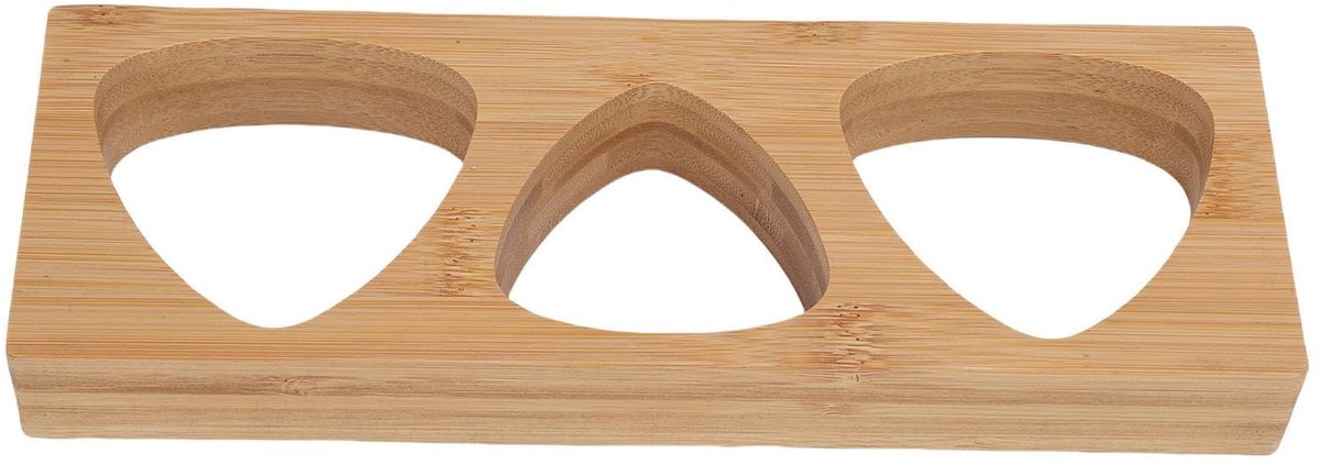 Dailygoods- Onigiri Maker Duurzaam Hout - Musubi Persvorm - Rijstballenmaker - Handgemaakt - Triple Cavity Mold - Voor Thuis DIY Maaltijdbereiding