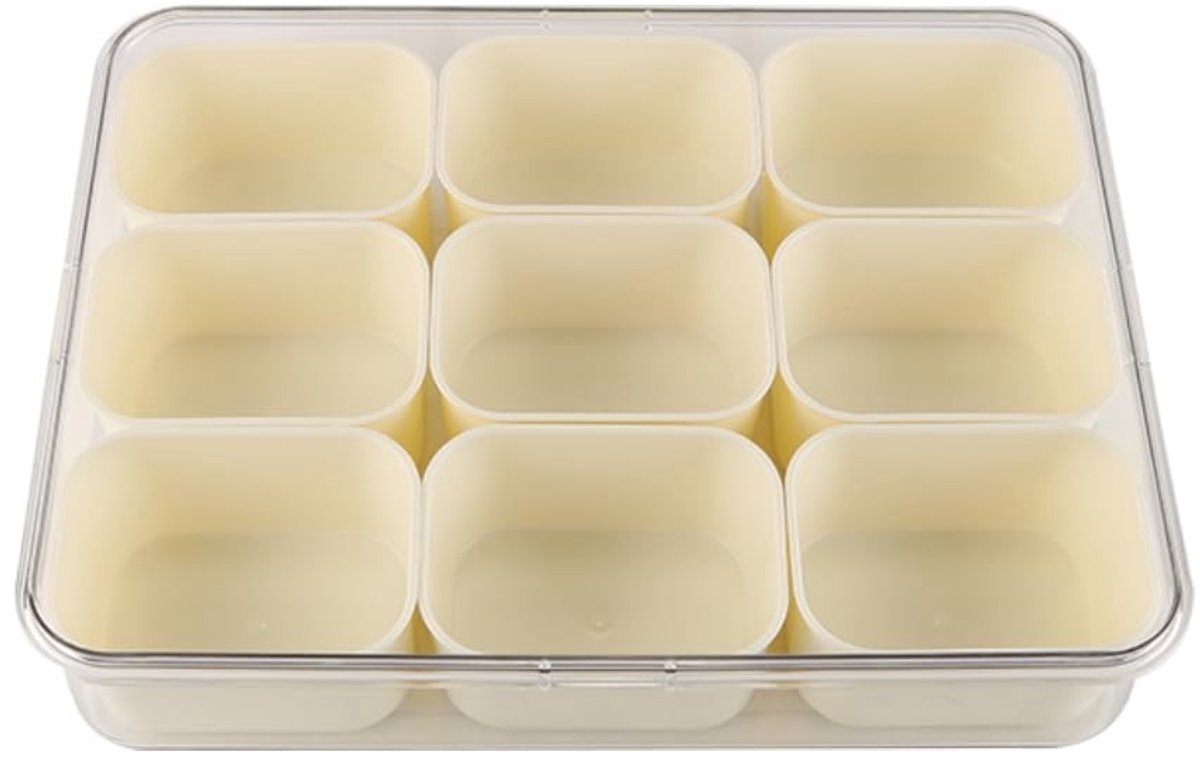 Dailygoods- Snackbox met compartimenten - Snackdoosjes - Fruitbakje - Snackbox voor onderweg - Temperatuurdicht - Eenvoudig schoon te maken - Voedselopbergdoos