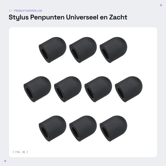 Dailygoods- Stylus Penpunten 24 Stuks - Universele Vervanging - 6 mm — afbeelding 4