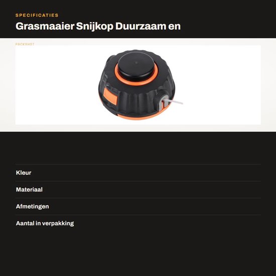 Dailygoody - Trimmerkop voor Bosmaaier - Draadkop voor Grastrimmer - Kunststof en Duurzaam - Geschikt voor Diverse Modellen - Inclusief Draadspoel - 1 — afbeelding 3