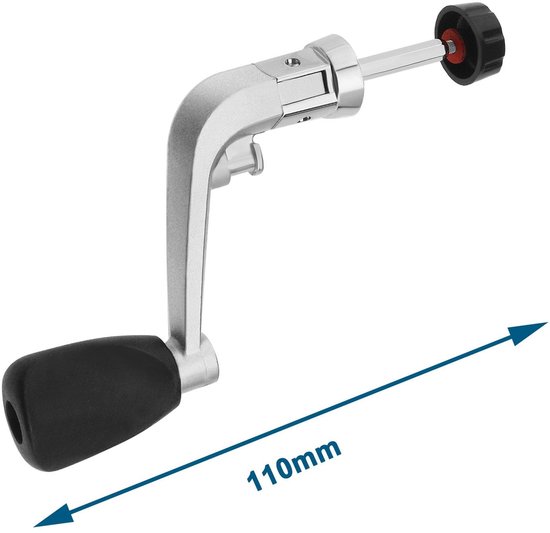Dailygoody - Visrol Handgreep - Vervangende Tuimelaargreep - Opvouwbare en Duurzaam - Geschikt voor 1000-4000 Type Visrollen - 110mm van Merkloos — afbeelding 2