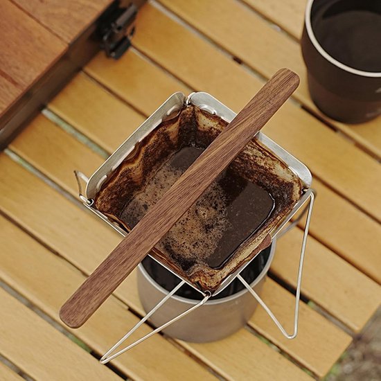 Houten Menglepel - Barlepel Cocktail - Dranken Mixen - Ergonomisch Handvat - 20 cm - Walnootkleur van houten — afbeelding 3