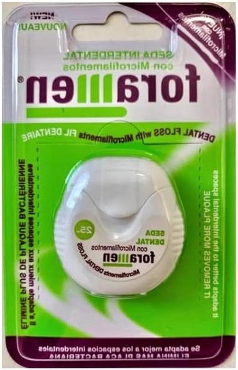 Tandflos - Mondhygiëne - Interdentale Reiniging - Microfilamenten - 25 m - Wit