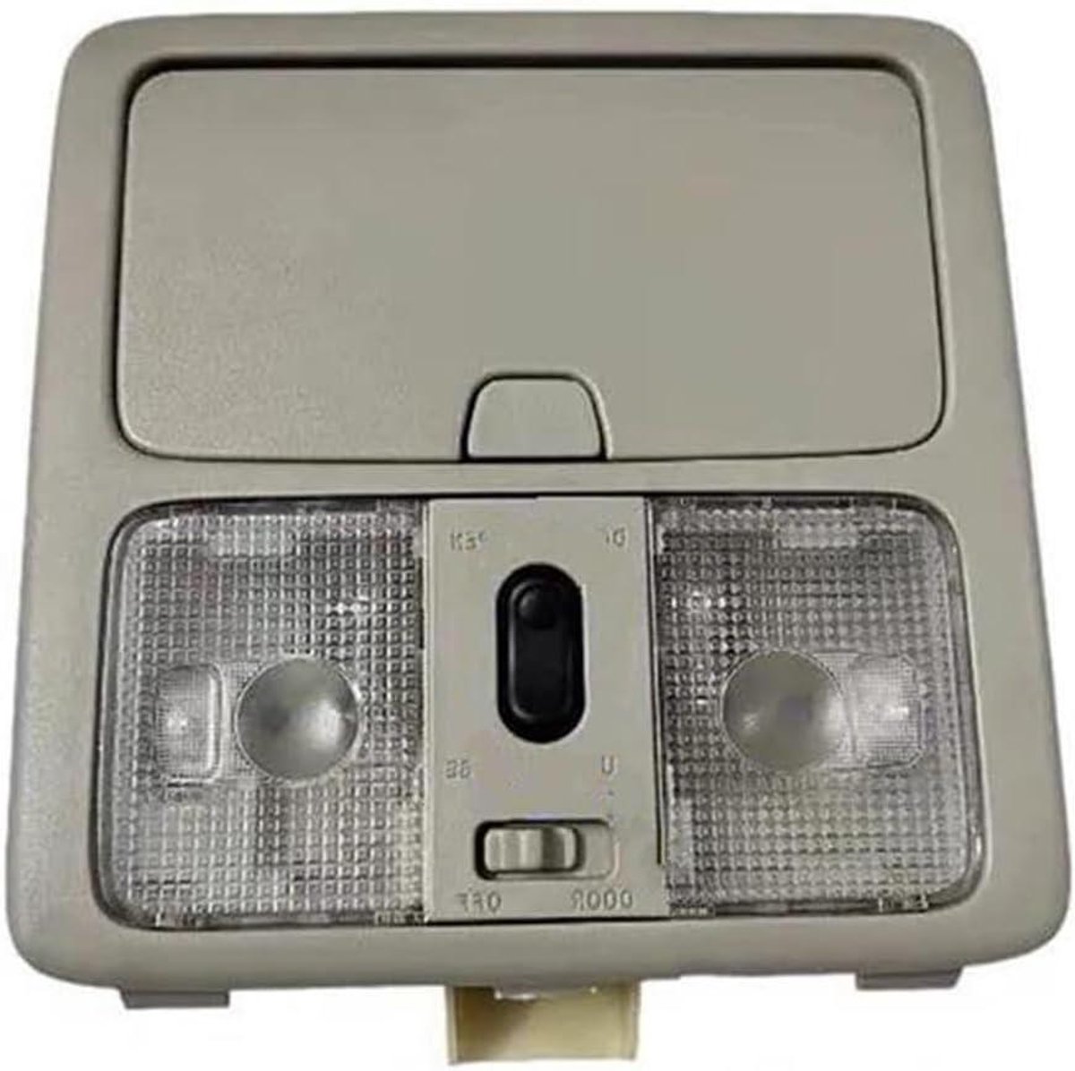 Leeslamp Interieur - Dakconsole Verlichting - Verbeter Zichtbaarheid - Met Schuifdakschakelaar - 10x10x10 cm - Grijs