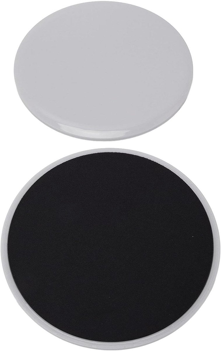Coresliders Trainingsschijven - Fitness Glijders Trainingspads - Kern Versterken - Duurzaam ABS Schuimlaag - 18 x 18 x 1 cm