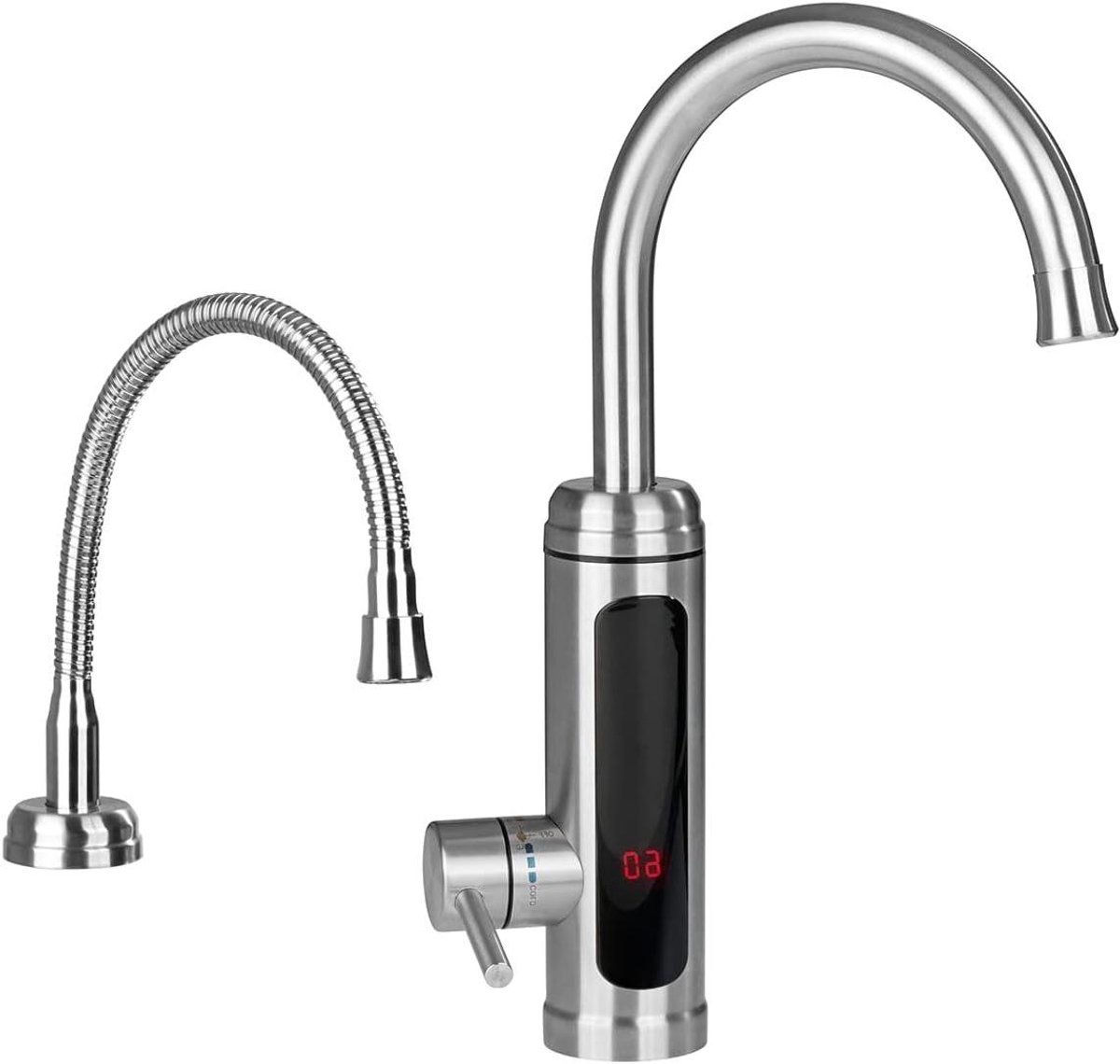 Gootsteenkraan Met Verwarmer - Keukenkraan Warm Water - Direct Warm Water - Geïntegreerde