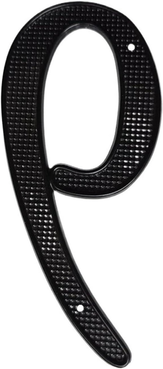 Huisnummer - Adresnummer Deur - Huis Herkenning - Modern Design - 10 CM - Zwart
