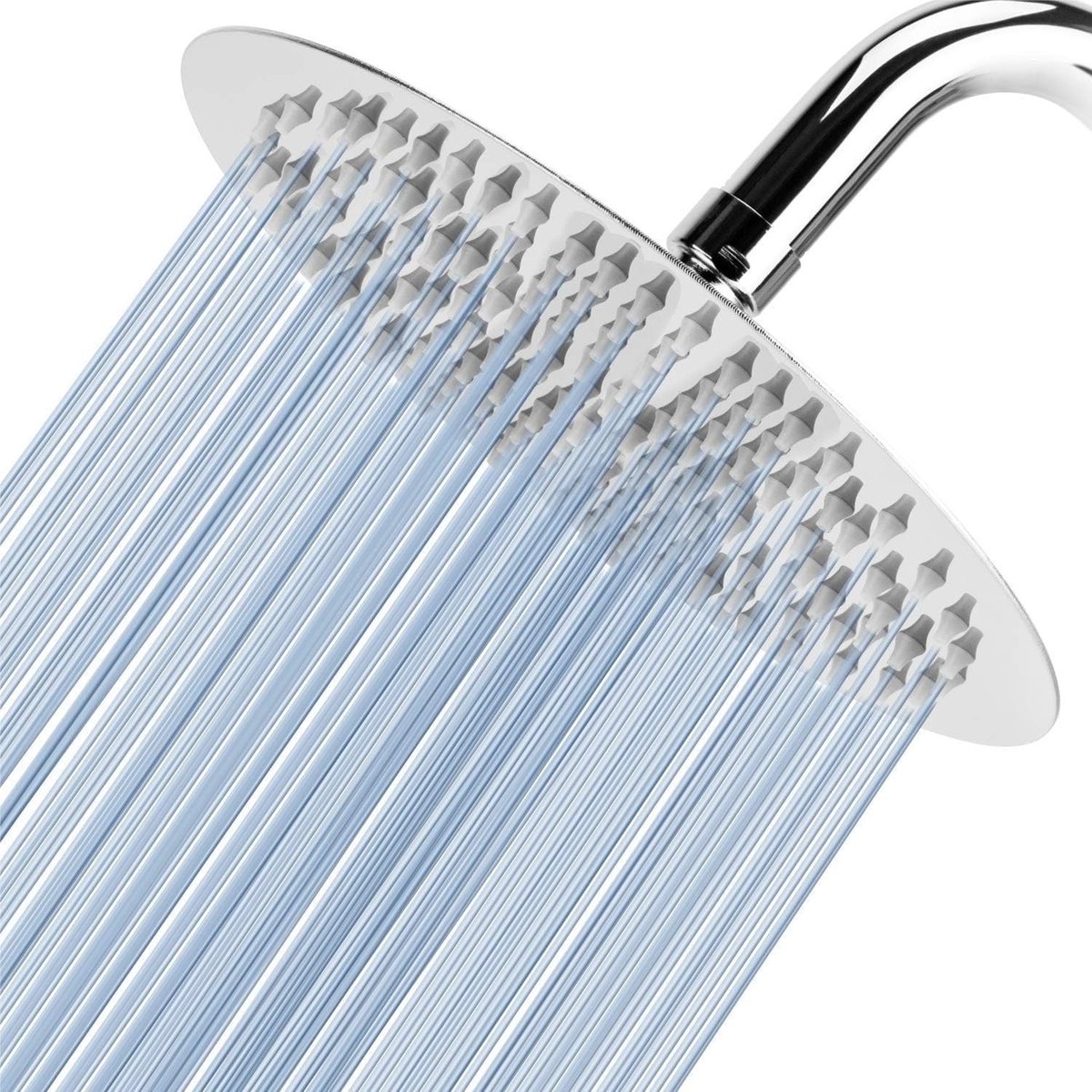 Dailygoods- Regendouche 20 cm - Ronde Hogedrukdouchekop van Roestvrij Staal - Comfortabel Douchen - Antiverstopping Sproeiers - Muur/Plafond Montage - Elegant Design - Douchekop