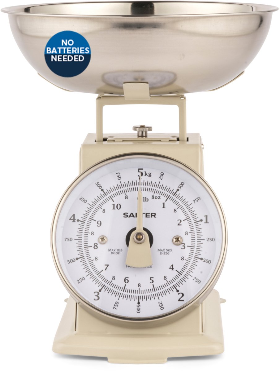 Salter - Tijdloze mechanische weegschaal - capaciteit van 5 kg