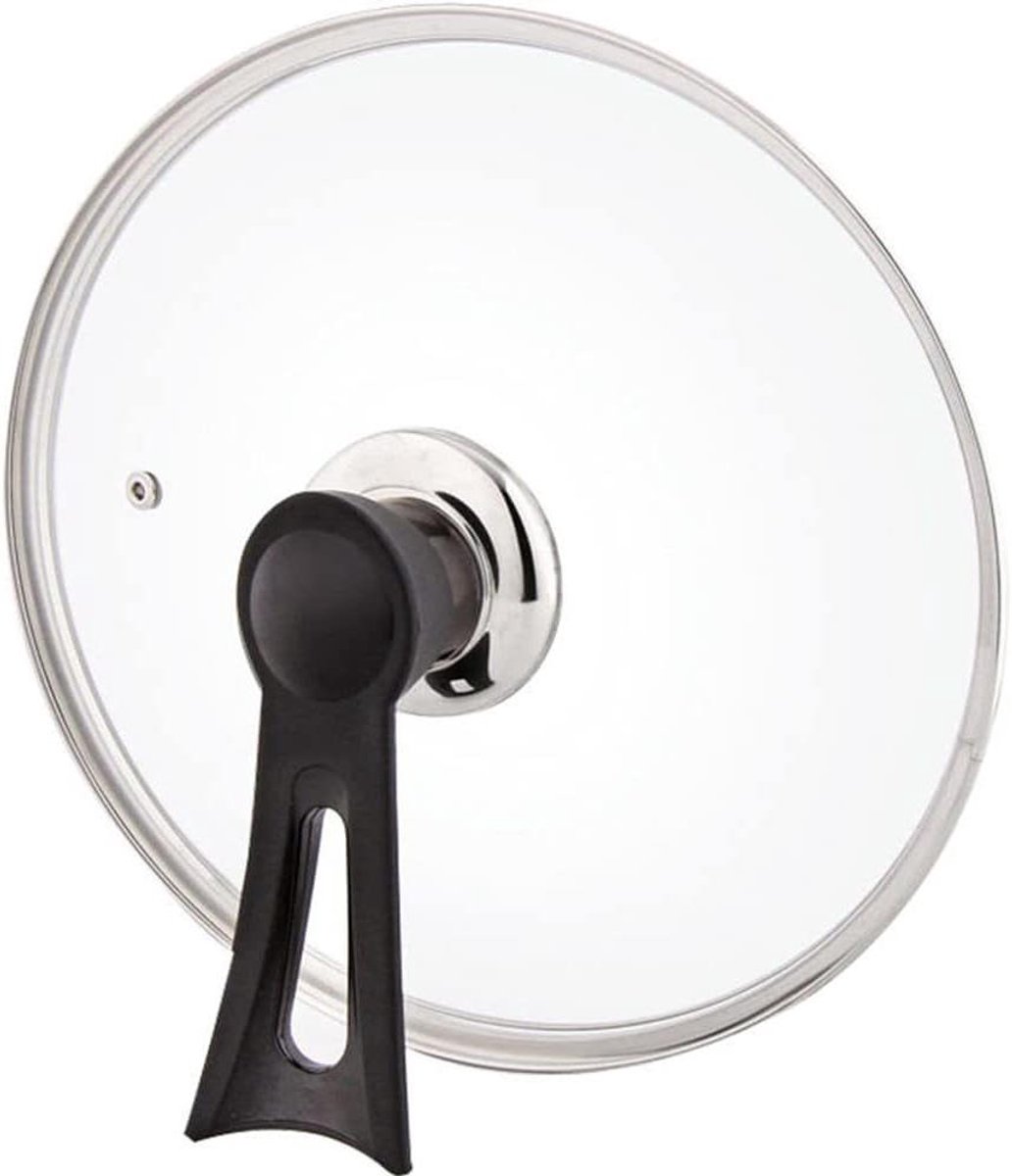 Pan Deksel - Pot Deksel Universeel - Energiezuinig Koken - Gehard Glas - 32 cm - Zilver