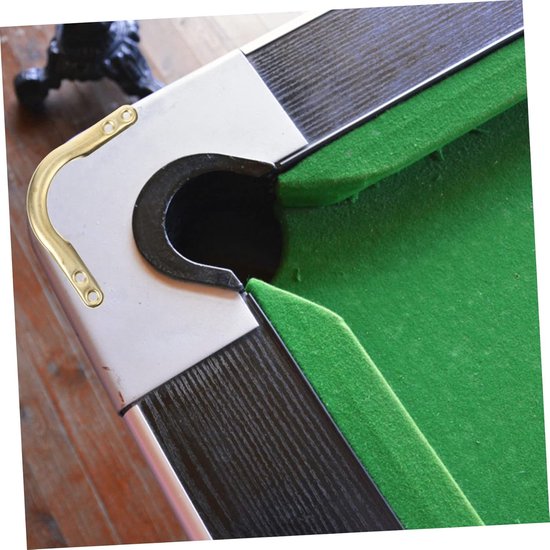Billiard Net Hoek Fixatie Kits - Pool Tafel Zakvervanging - Biljart Accessoire - Duurzaam Ijzeren Materiaal - 17x2x0.5CM - Gouden — afbeelding 5
