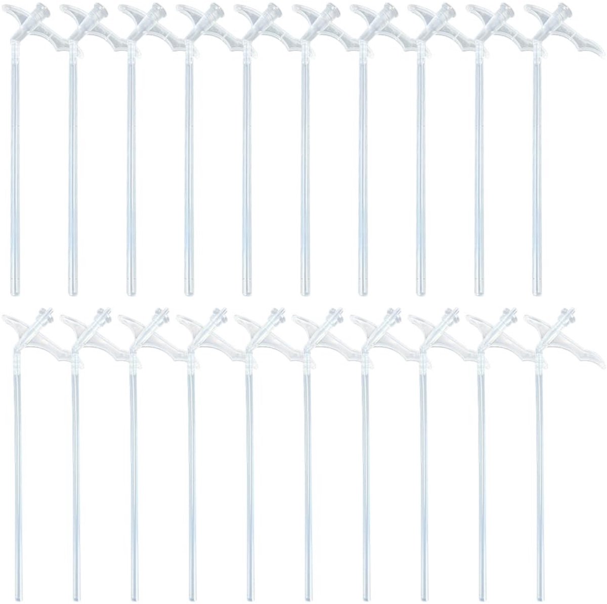 Dailygoods- Schuimspuitmond 20 stuks - Vervangende Spuitmondjes - Uitbreidende Spuitmonden - Plastic - 16 cm - Duurzaam Materiaal - Spuitmond