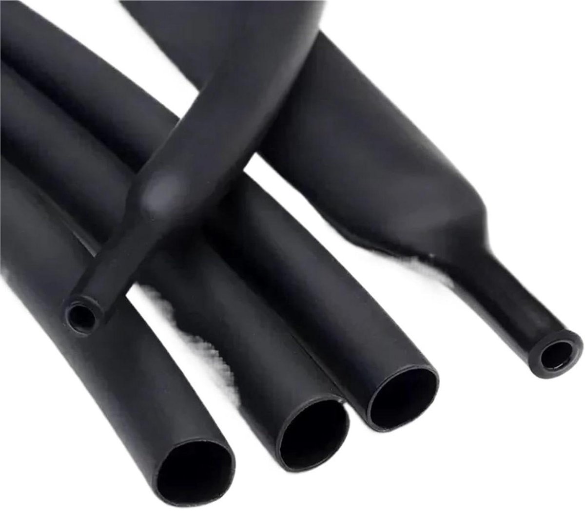 Krimpkous Set - Isolatiebuis Mantel - Kabel Bescherming - Met Lijmlaag - 100 Meter - Zwart