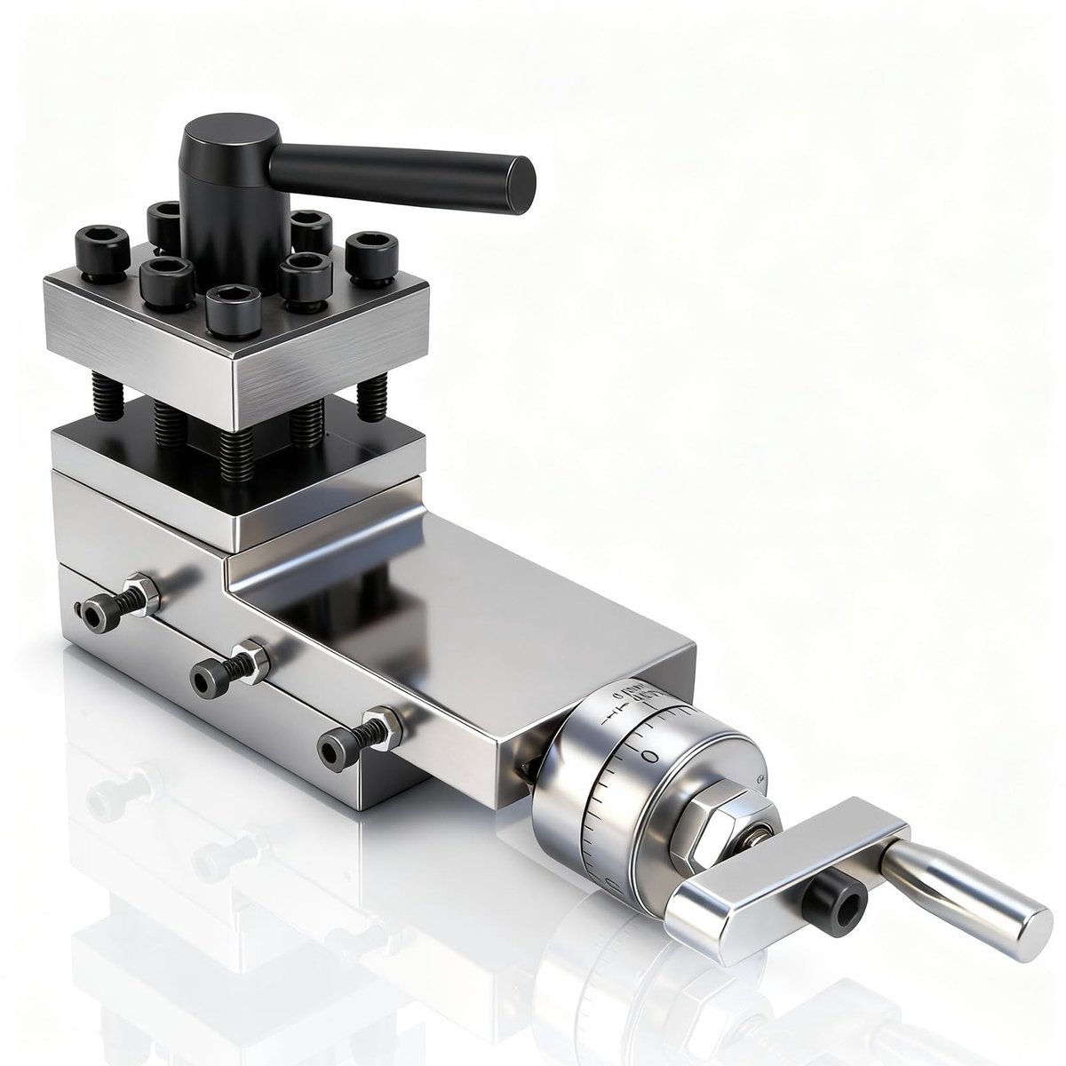 Dailygoods- Bankschroef Draaibank Gereedschap - Schroefklem voor Palen - Gietijzer HT250 - 50x50 mm - Dual-Purpose Structuur - Betrouwbare Pasvorm - Klem