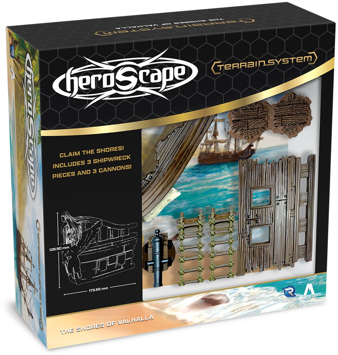 Heroscape Shores of Valhalla Terrain - Terrein uitbreiding - Engels