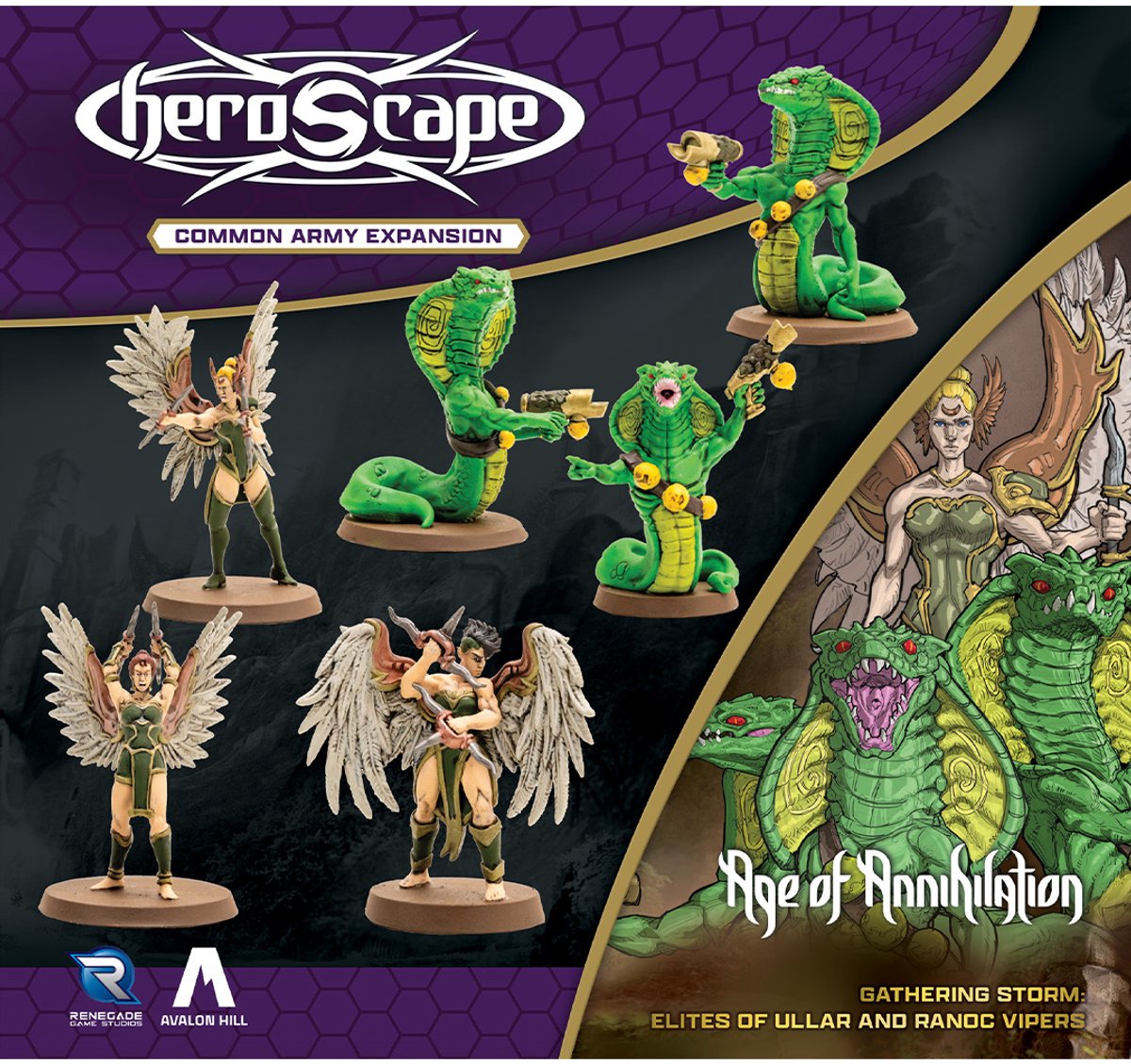 Heroscape Age of Annhilation Elites and Vipers - Bordspel uitbreiding - Engels