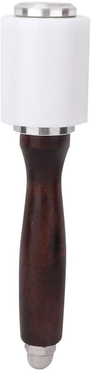 Dailygoods - Lederen Nylon Carving Hammer - Professionele Ponsenhamer - Handvat van Hout - Lichtgewicht en Duurzaam - Ideaal voor Leerbewerking - Gesc