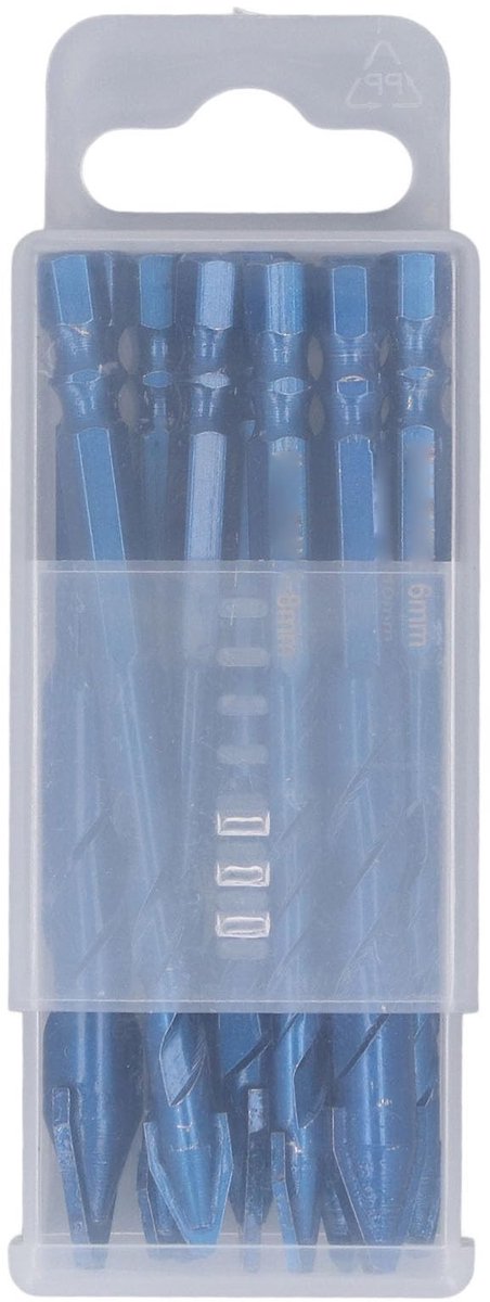 Dailygoods - Cosensi - Dailygoody - 10-delige Excentrische Boorset - Hoge Hardheid - Geschikt voor Beton - Zeskantschacht 1/4 Inch - Nauwkeurige Grondboorpunten - U-vormige